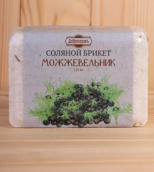 Соляной брикет 1,3кг "Можжевельник"