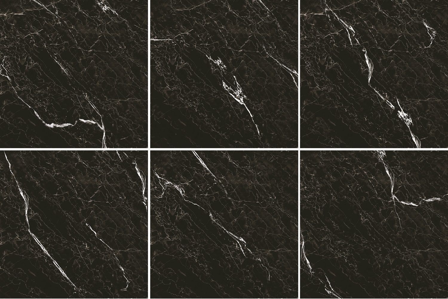 Керамогранит GRASARO Marble Classic GT-272/gr глазурованный 40х40х0,9 черный глянцевый