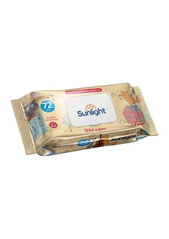 Салфетки влажные SUNLIGHT BABY ECO 72шт.
