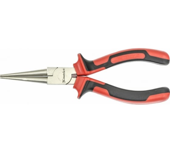 Круглогубцы 160мм некилированные двухкомпонентные рукоятки Matrix