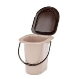 Ведро-туалет 18л Бежевый (10шт) Альтернатива / М1525