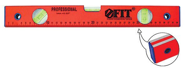 Уровень "Стандарт" 800мм 3глазка красный корпус 18058