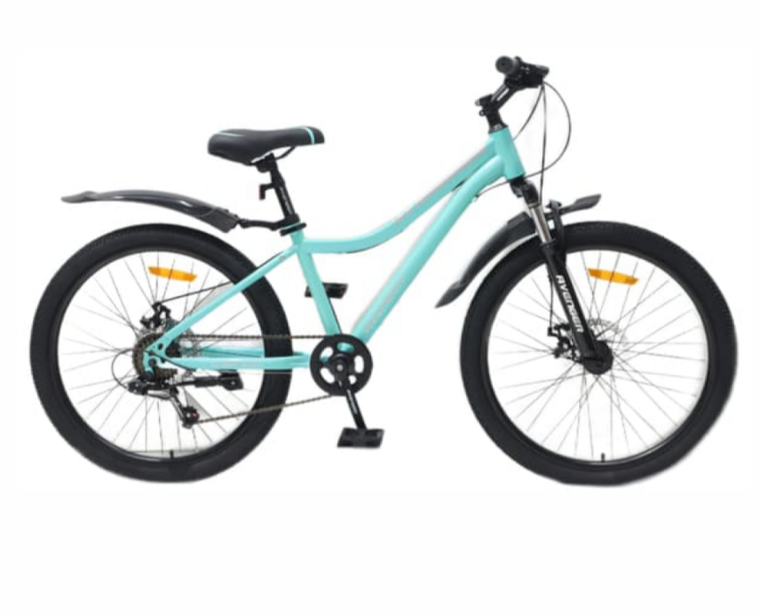 Велосипед Avenger 24" А 241MD бирюзовый/серебристый,рама сталь,6 скоростей