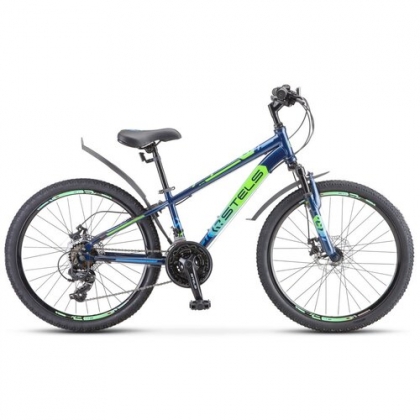 Велосипед СТЕЛС 24" Navigator 400 MD (12"Синий/салатовый/голубой)