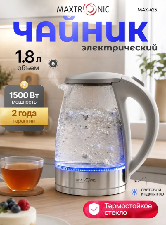 Чайник Matronic Max-425 1,8л 125423