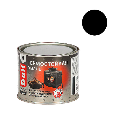 Эмаль термостойкая DALI черная 0,4л до +600°С