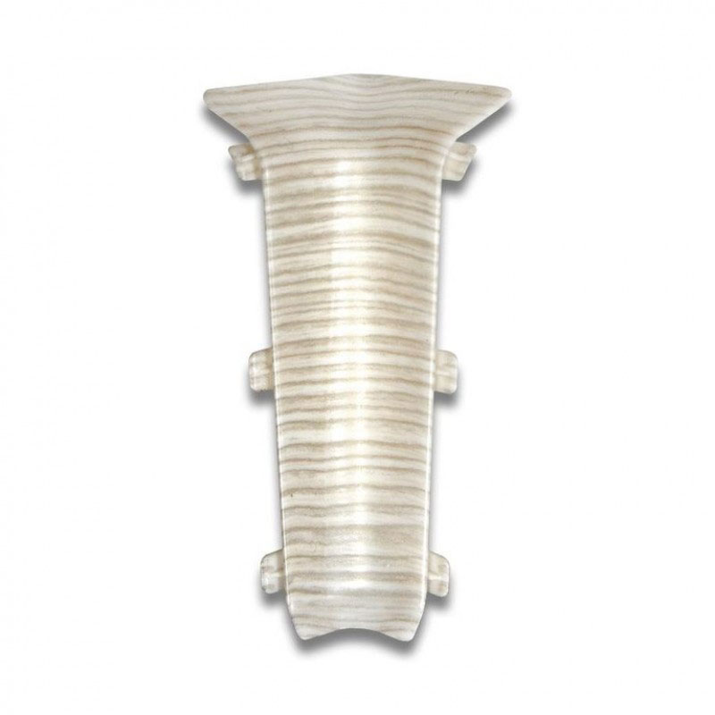 Угол внутренний для плинтуса с м/к и к/к орех антик Деконика 70мм