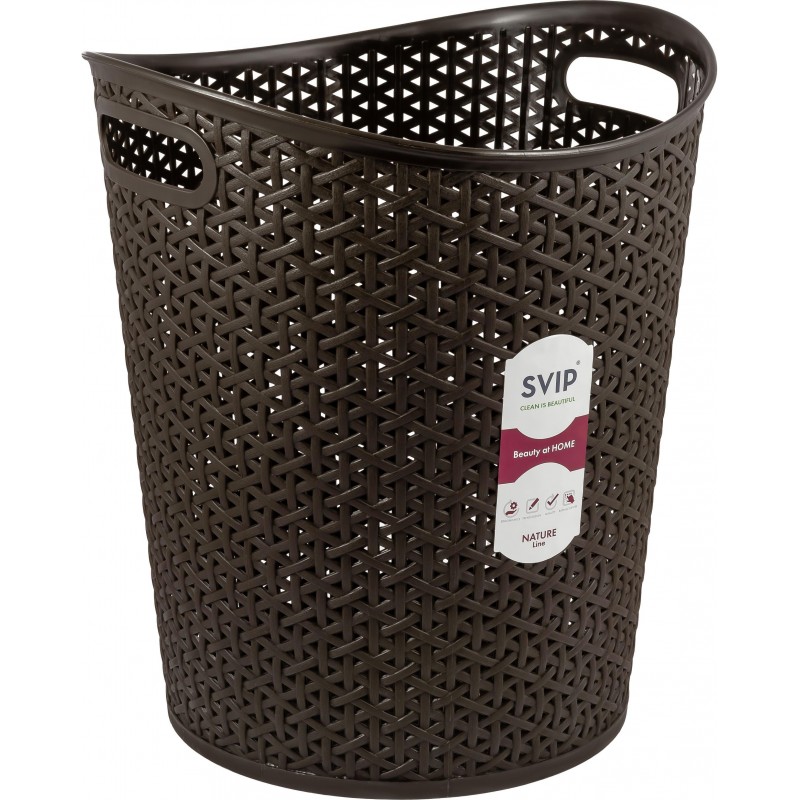 Корзина универсальная Spin&Clean коллекция Rattan 13л венге