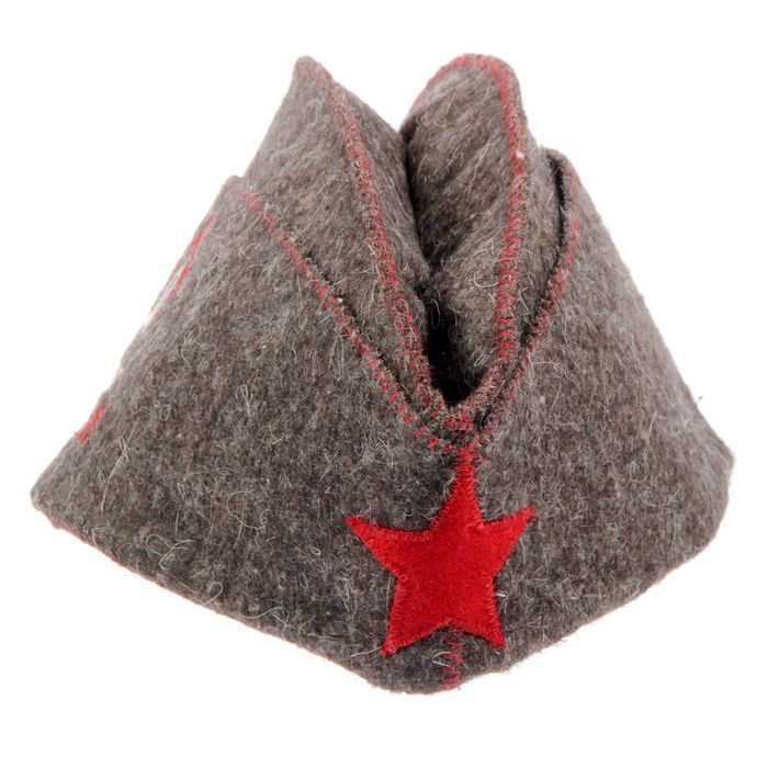 Шапка банная "Пилотка"