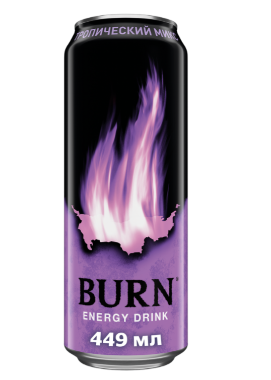 Энергетический напиток "BURN" 0.449 Тропический микс