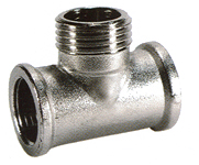 Тройник 3/4 г/ш/г никель