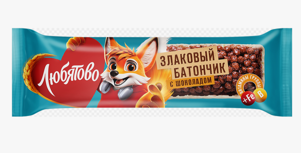 Батончик злаковый Любятово 25г