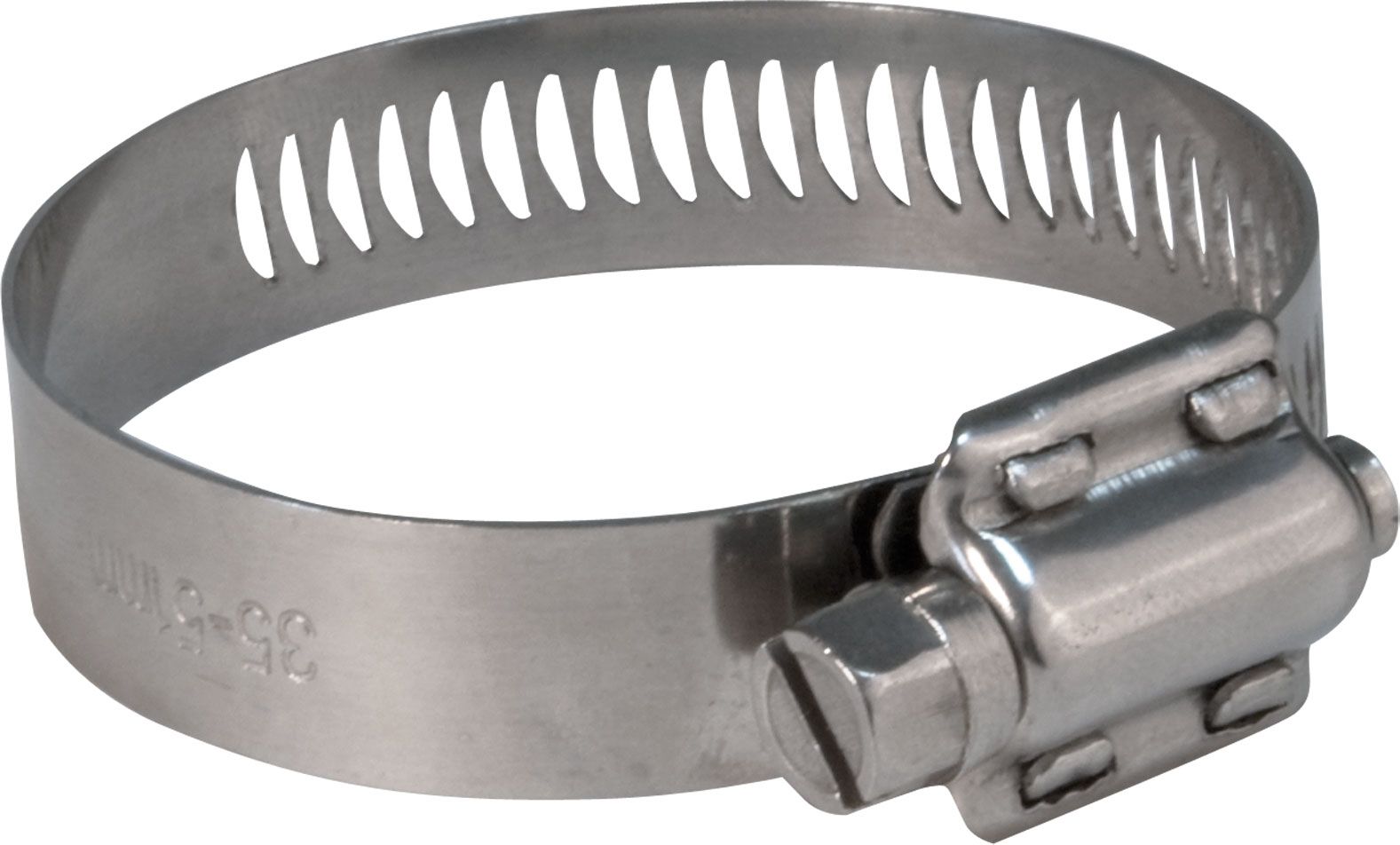 Хомут обжимн. 65-89мм просечной ширина 12,7мм нерж. сталь 99315т