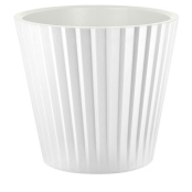 Горшок для цветов пласт. INGREEN SAND 280мм 10,5л с дренажной вставкой белый IG640310048