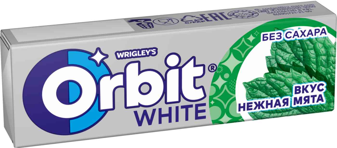 Жевательная резинка Orbit 13,6г