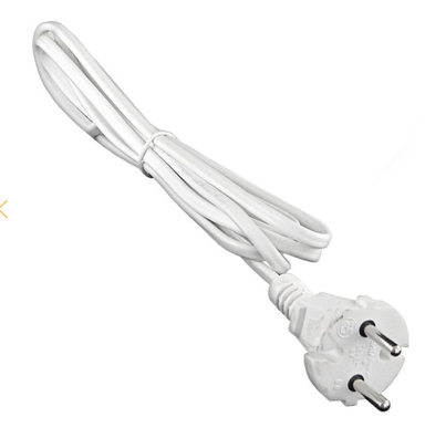 Шнур с электр. вилкой (ШВВП-ВП 2х0.75) 2.2м бел. UNIVersal 9632227