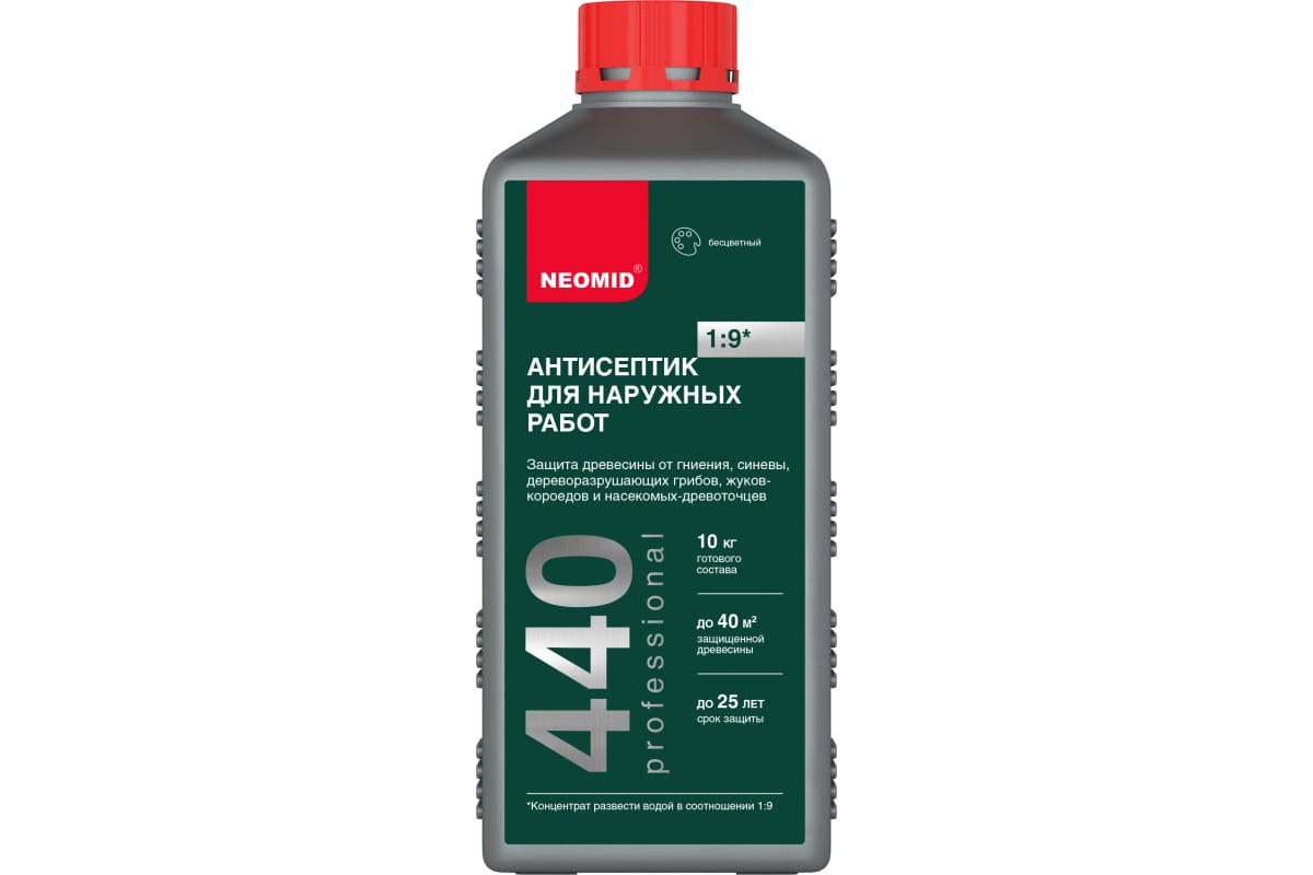 Антисептик для наружных работ Neomid 440 Eco конц. 1л