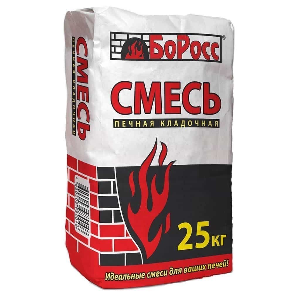 Смесь печная кладочная Боровичи 25 кг.