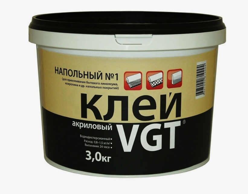 Клей акриловый напольный №1 Эконом 3кг ВГТ