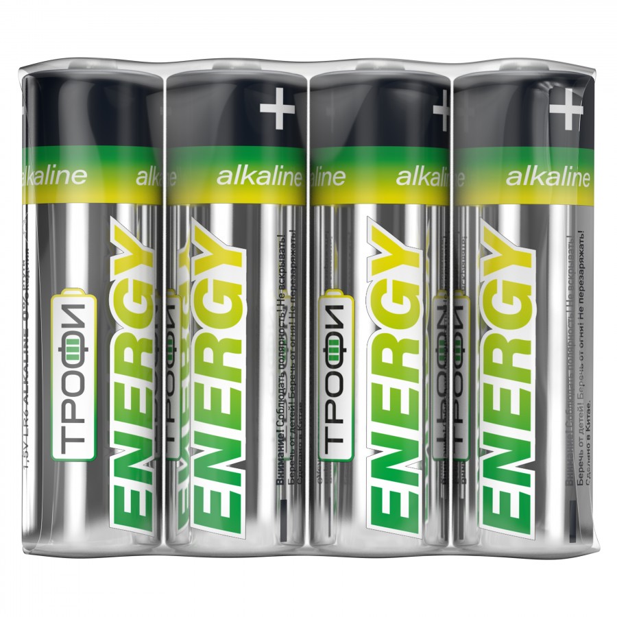 Элемент питания ТРОФИ LR6-4S ENERGY/ECO