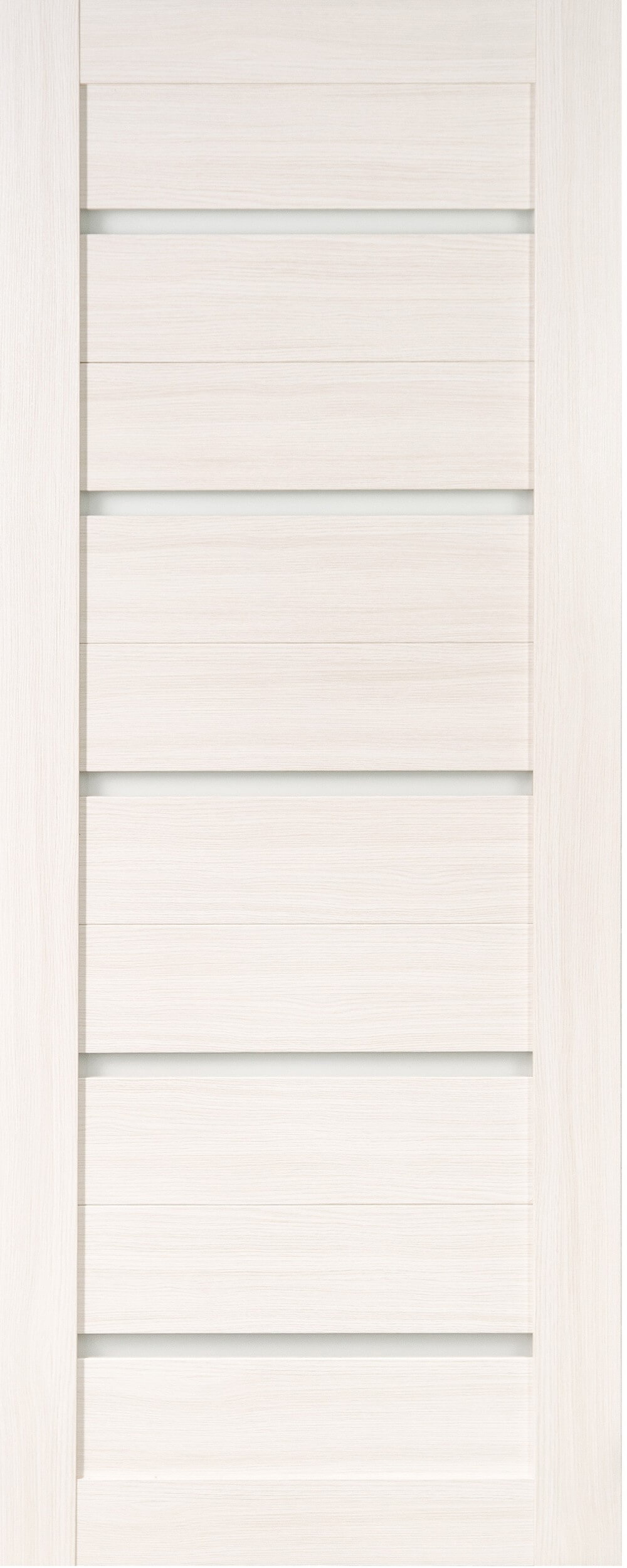 Дверное полотно 22 ПО ПВХ 70 беленый дуб частичное стекло