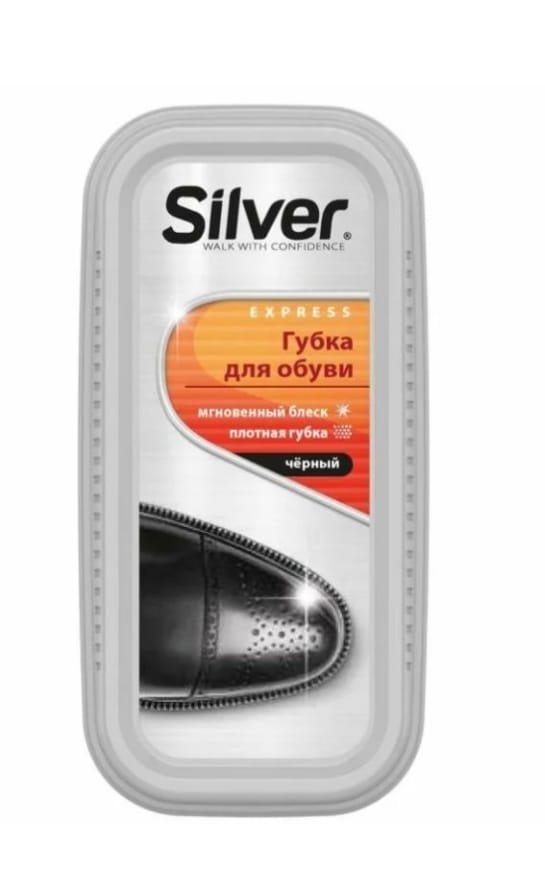 SILVER Губка/об. Блеск антис Черн д/лак