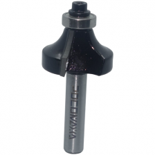 Фреза кромочная калевочная с нижним подшипником РОСОМАХА d12*D53*R20 серия 1017 801713