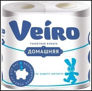 бум.\туал L.VEIRO 4 рул. 2сл Домашняя