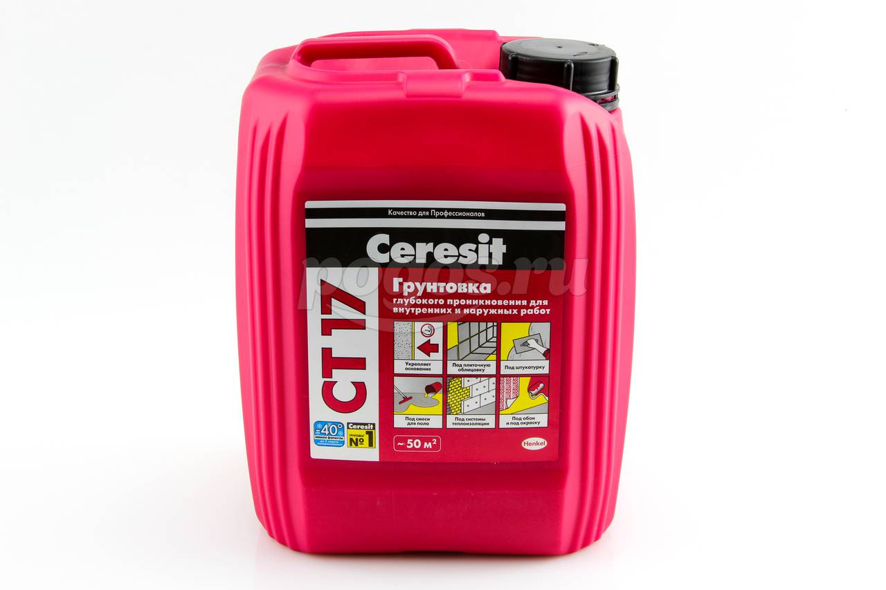 Грунтовка глубокого проникновения CEREZIT CT 17 5л морозостойкая