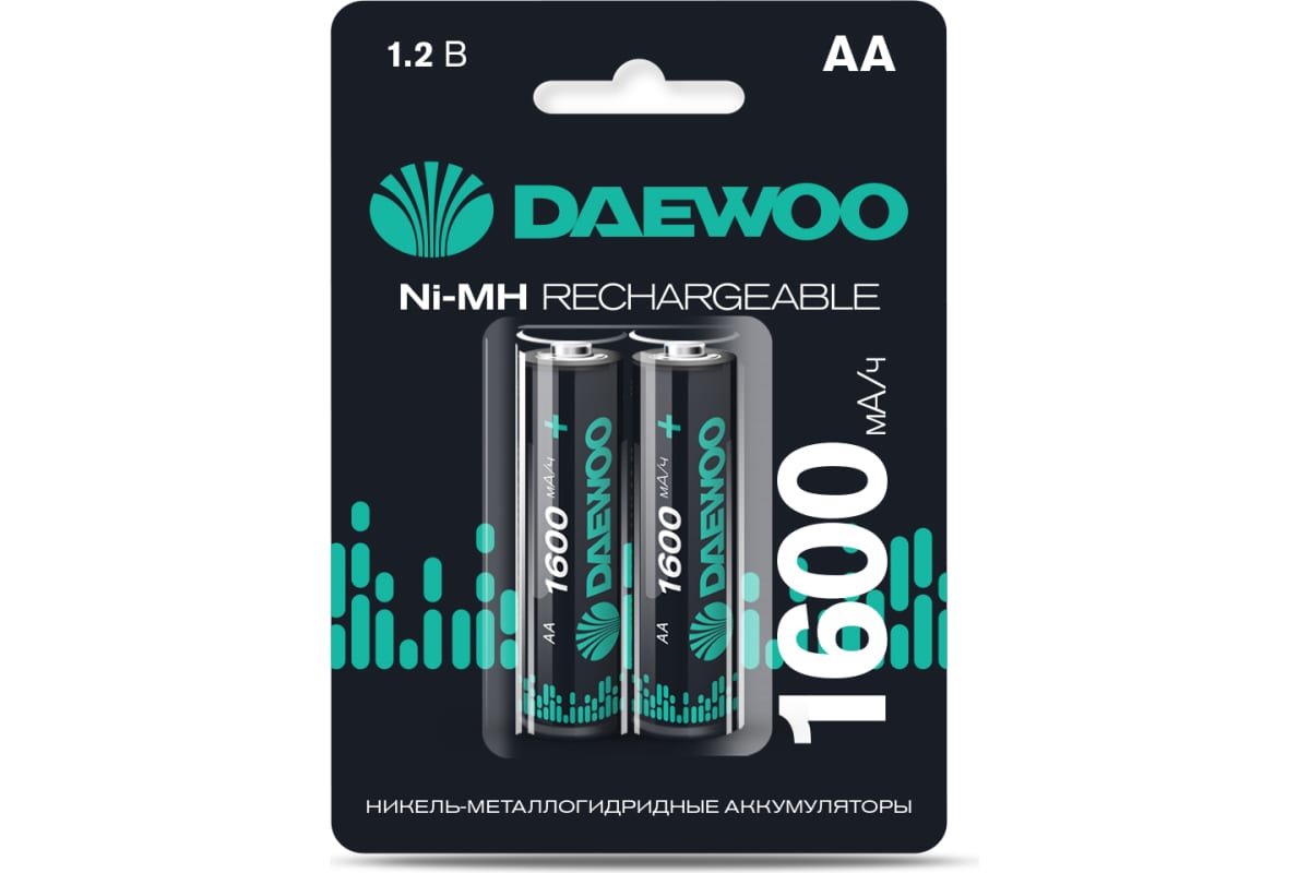 Аккумулятор DAEWOO АА/R06 Ni-MH 1600мАч 1шт