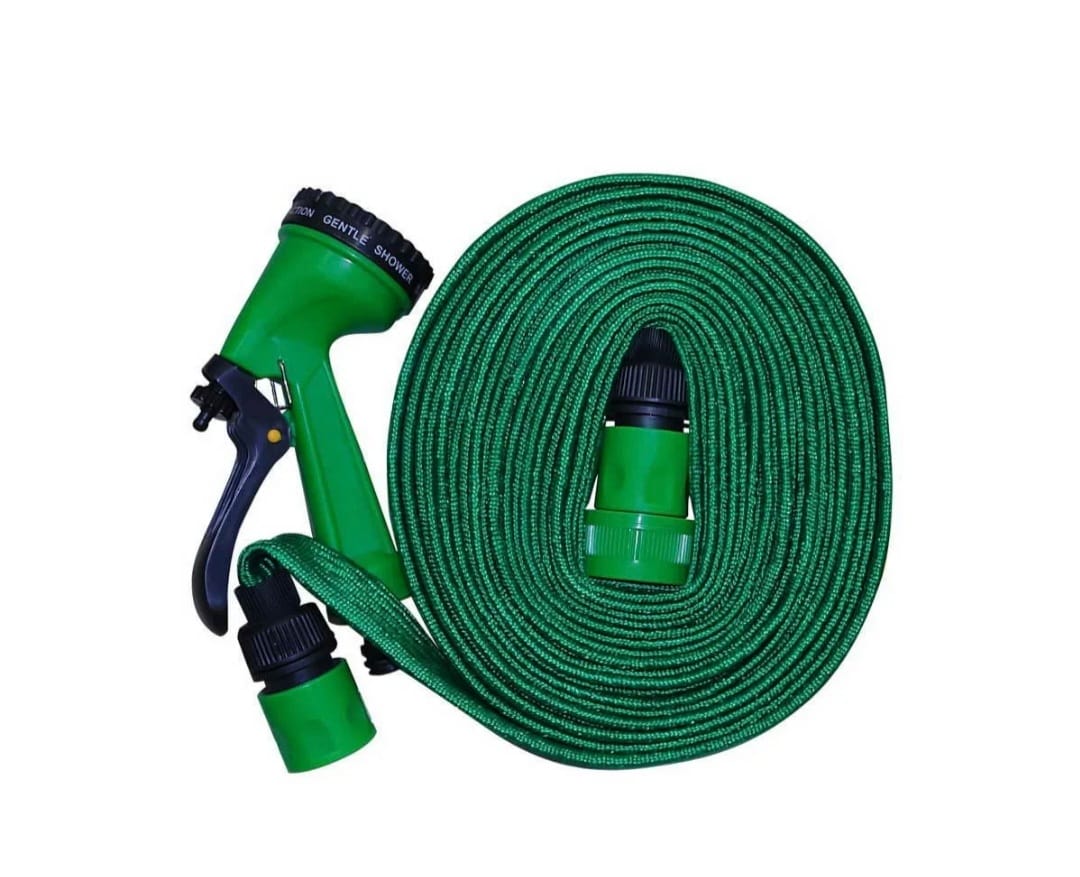 Шланг для полива 10м раст. 1/2" HL157 +пистолет,соединитель 2 шт