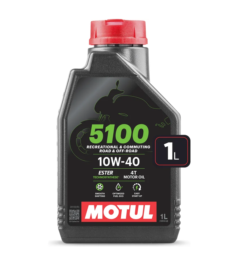 Масло моторное (МОТО) MOTUL 5100 Ester 4T 10W40 1л