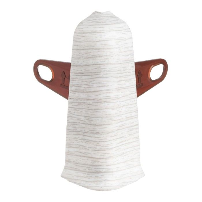 Угол наружный для плинтуса с м/к и к/к ясень серый Деконика 70мм