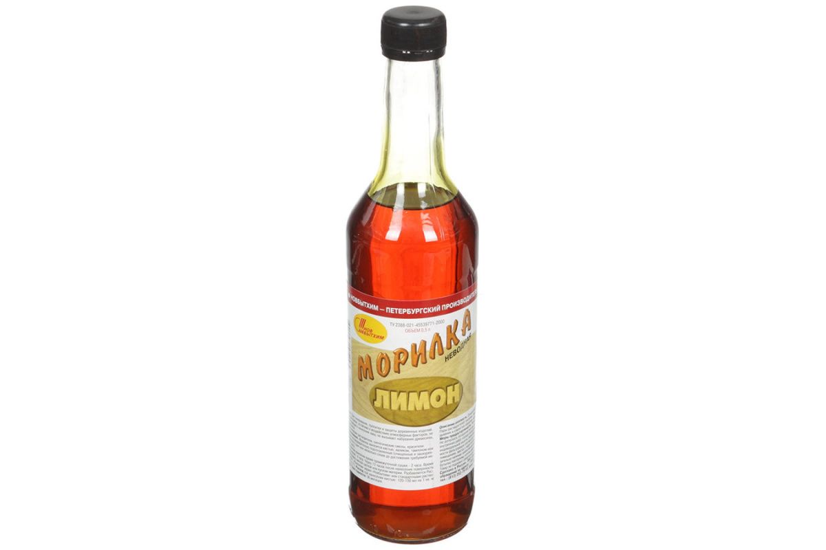 Морилка неводная лимон 0.5л.