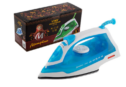 Утюг Матрёна МА-046 голубой (2200Вт,пар,спрей,стальная покрытие)