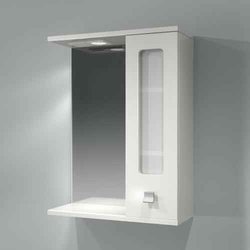 Зеркало-шкаф "Витраж 55" правый с/о--555х720х210