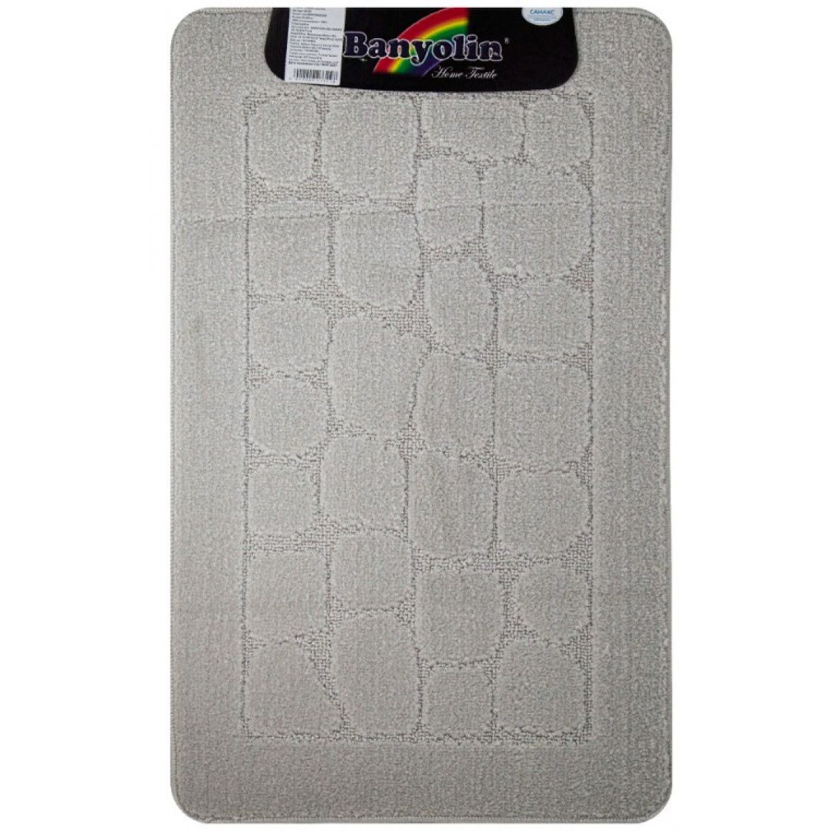 Коврик для ванной 550х900 серый (00332) CLASSIC UNI stone Турция