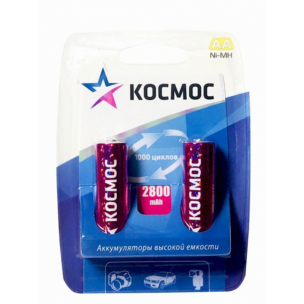 Аккумулятор R06 КОСМОС 2800 мАч за 1шт