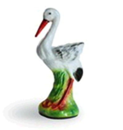 Фигура садов. гипс Кашпо-аист 660*320мм 57