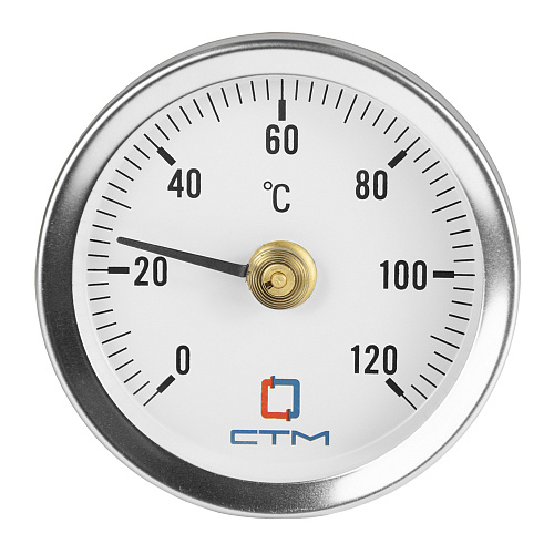 Термометр накладной с пружиной Dy 63, 0-120 CTM (CTTND63)