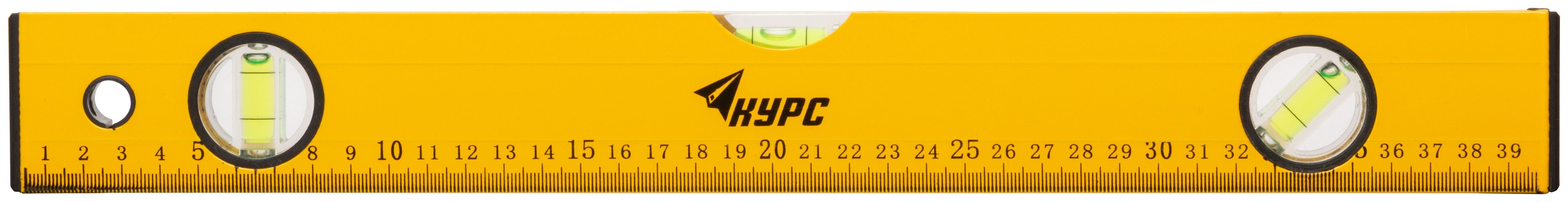 Уровень "Лайт" 3 глазка 800мм желтый корпус 18014