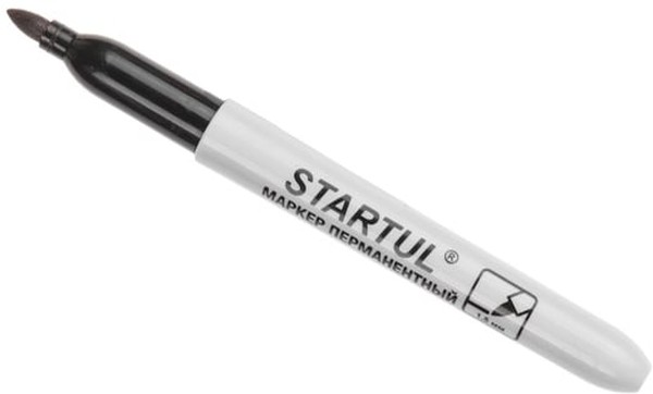 Маркер перманентный фетровый STARTUL PROFI (1.5мм) (ST4350-01)
