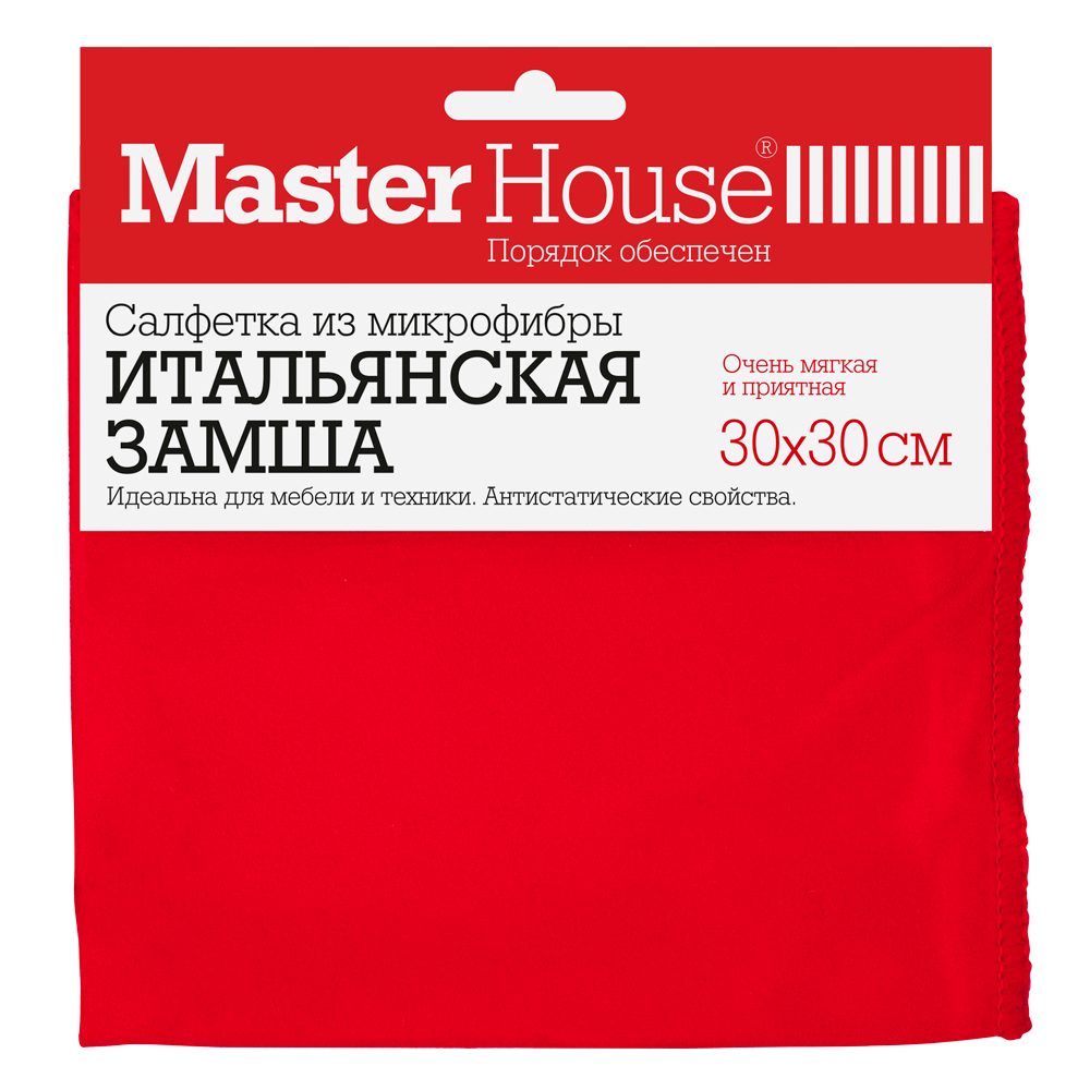 Салфетка для стекол Итальянская замша 30*30см из микрофибры 602098 60305
