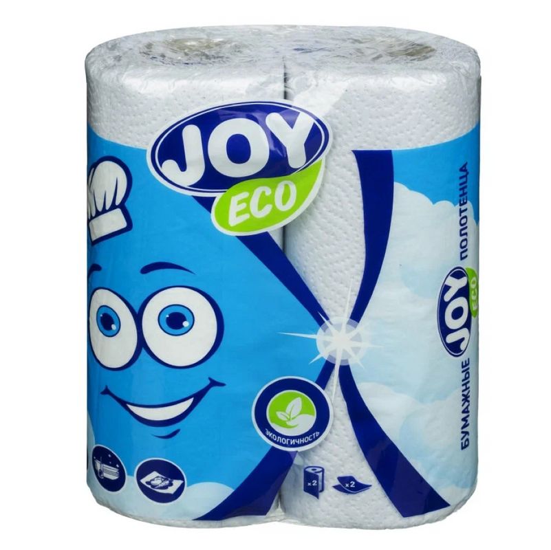 Полотенце бумажное 2 рул.2 сл JOYeco