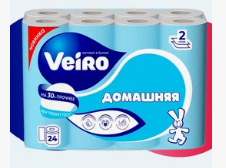 Полотенце бумажное VEIRO 2сл 24шт белая домашняя
