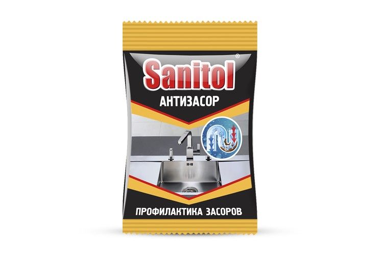 ср-во для труб SANITOL 90 г. Антизасор