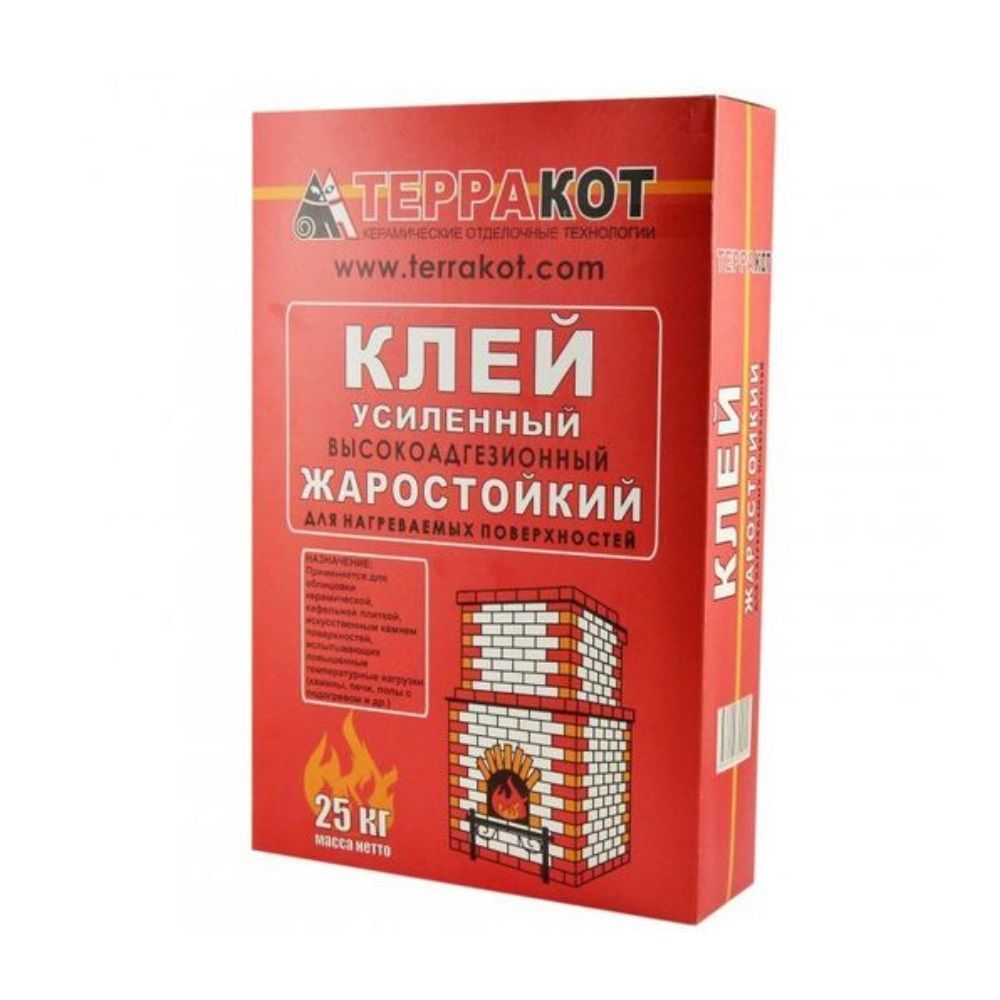 Клей плиточный Усиленный ТЕРРАКОТ 25 кг. жаростойкий