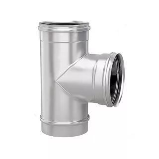 Тройник д 115 с заглушкой