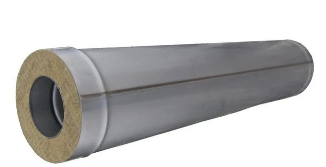 Труба-сэндвич Д150*210 L=1м. оцин.+нерж. 0,8мм.