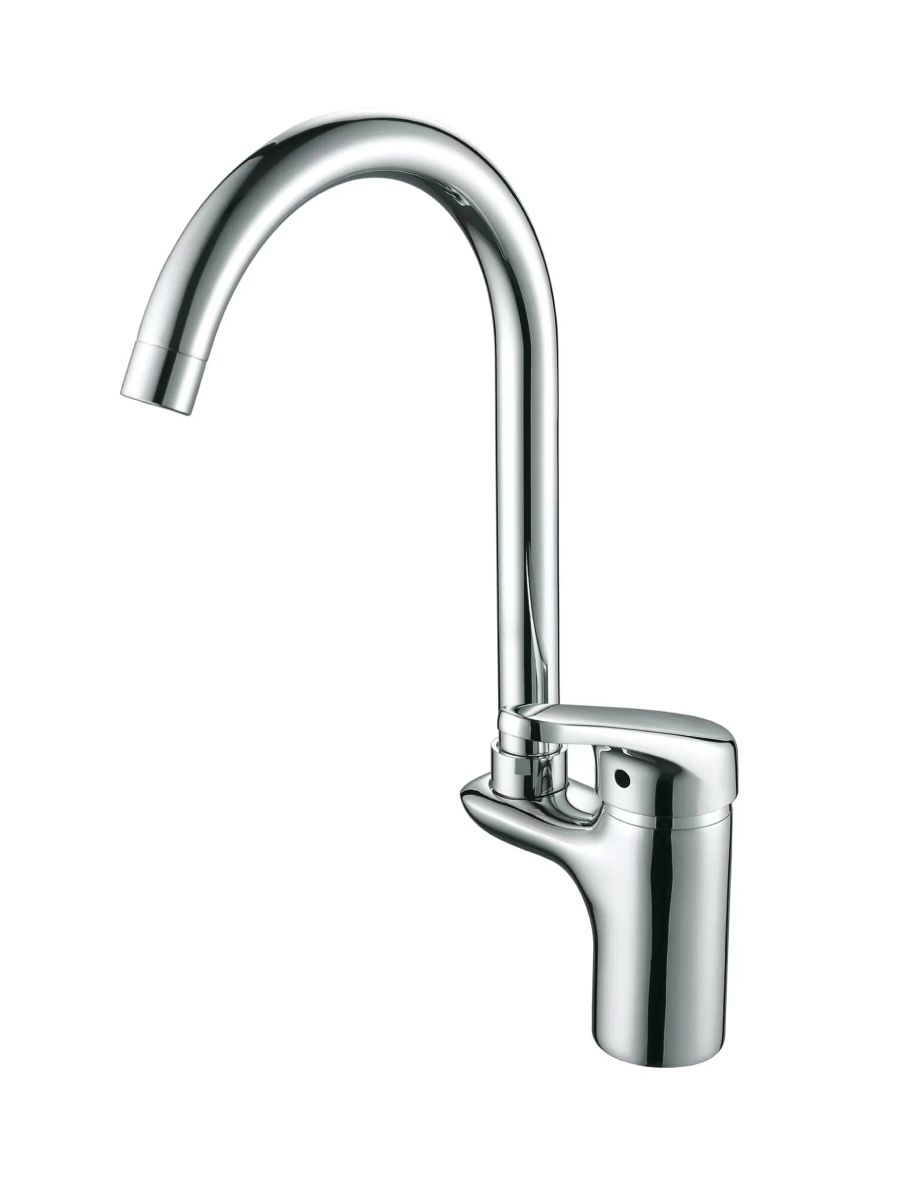 Смеситель для кухни однорычажный, высокий излив (D155460) с/г D-Lin (039319)